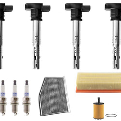 Direct Ignition Coils Spark Plugs & Filters For Audi A3 Diesel 2.0L 2010-2013