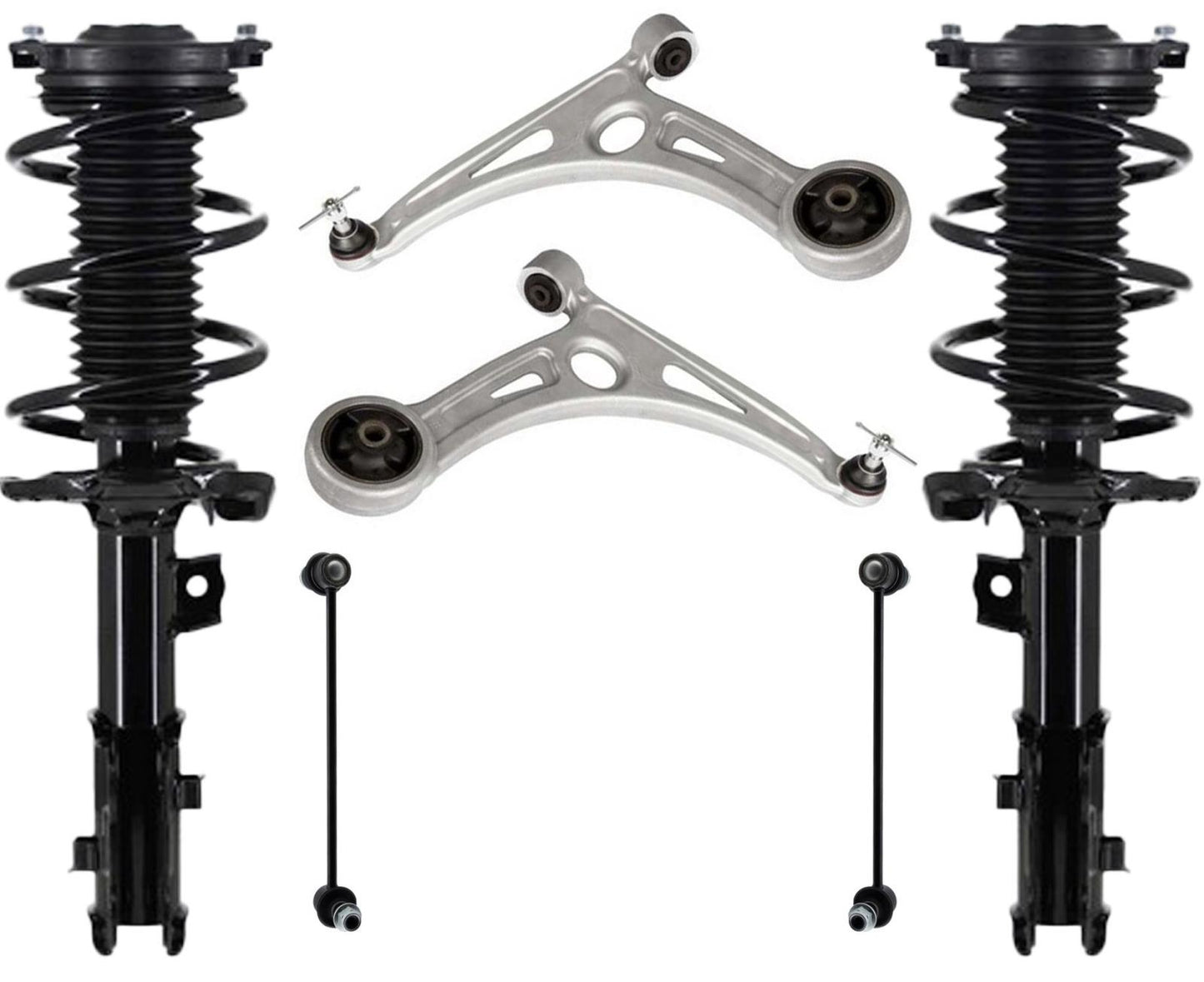Front Struts W/ Coil Spring Lower Control Arms & Links For Kia Niro 2017-2022