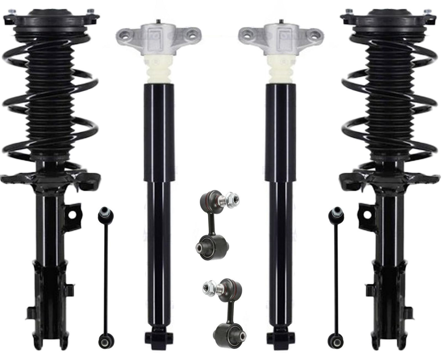 Front Struts Rear Complete Shocks & Sway Bar Links For Kia Niro 2017 2018