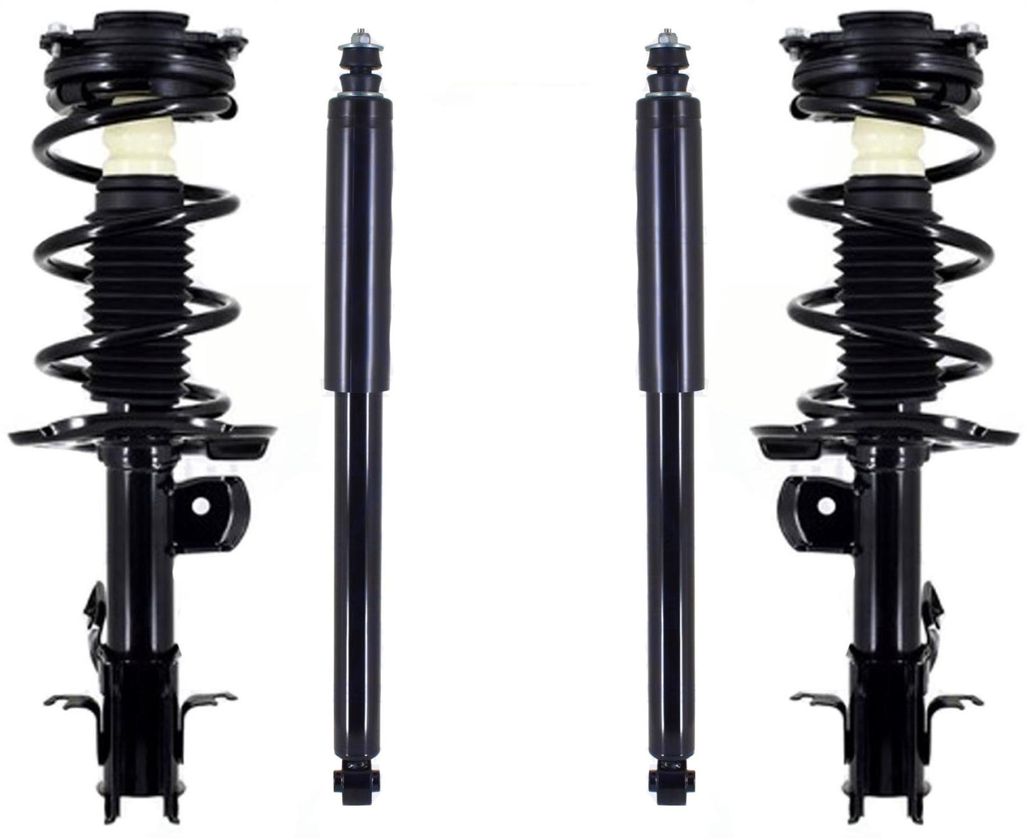 Front Struts Assembly & Complete Rear Shocks Absorber For Nissan Leaf 2011-2024