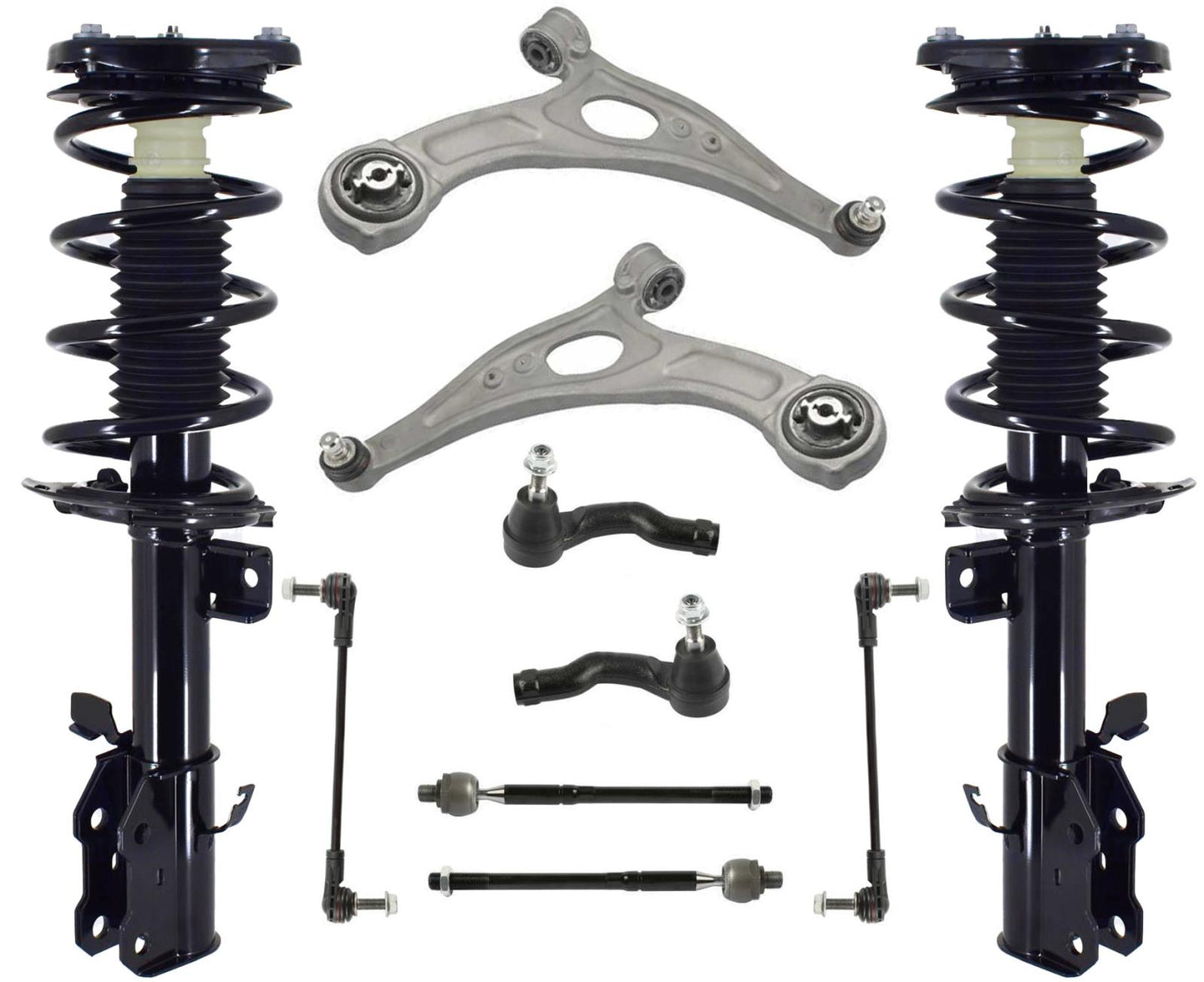 Front Struts Arms Tie Rods & Links For Bronco Sport 2.0L 21-24 W Full TIme Drive