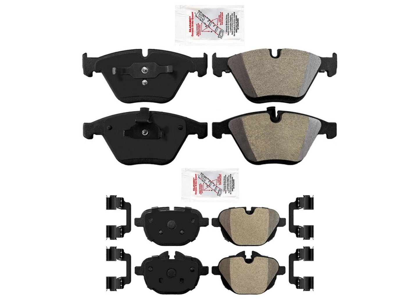 F & R Semi Metallic Disc Brake Pads For BMW Z4 35is 35IS 2011 2012 2014 2016