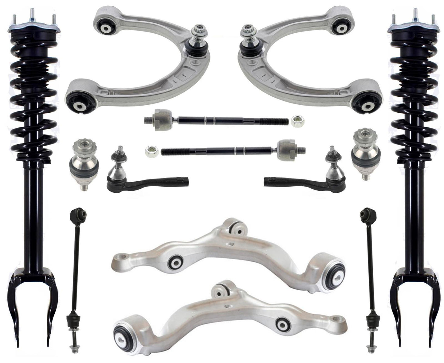 Front Struts Control Arms Tie Rods & Links For GLE350 20-23 W/O Air Suspension