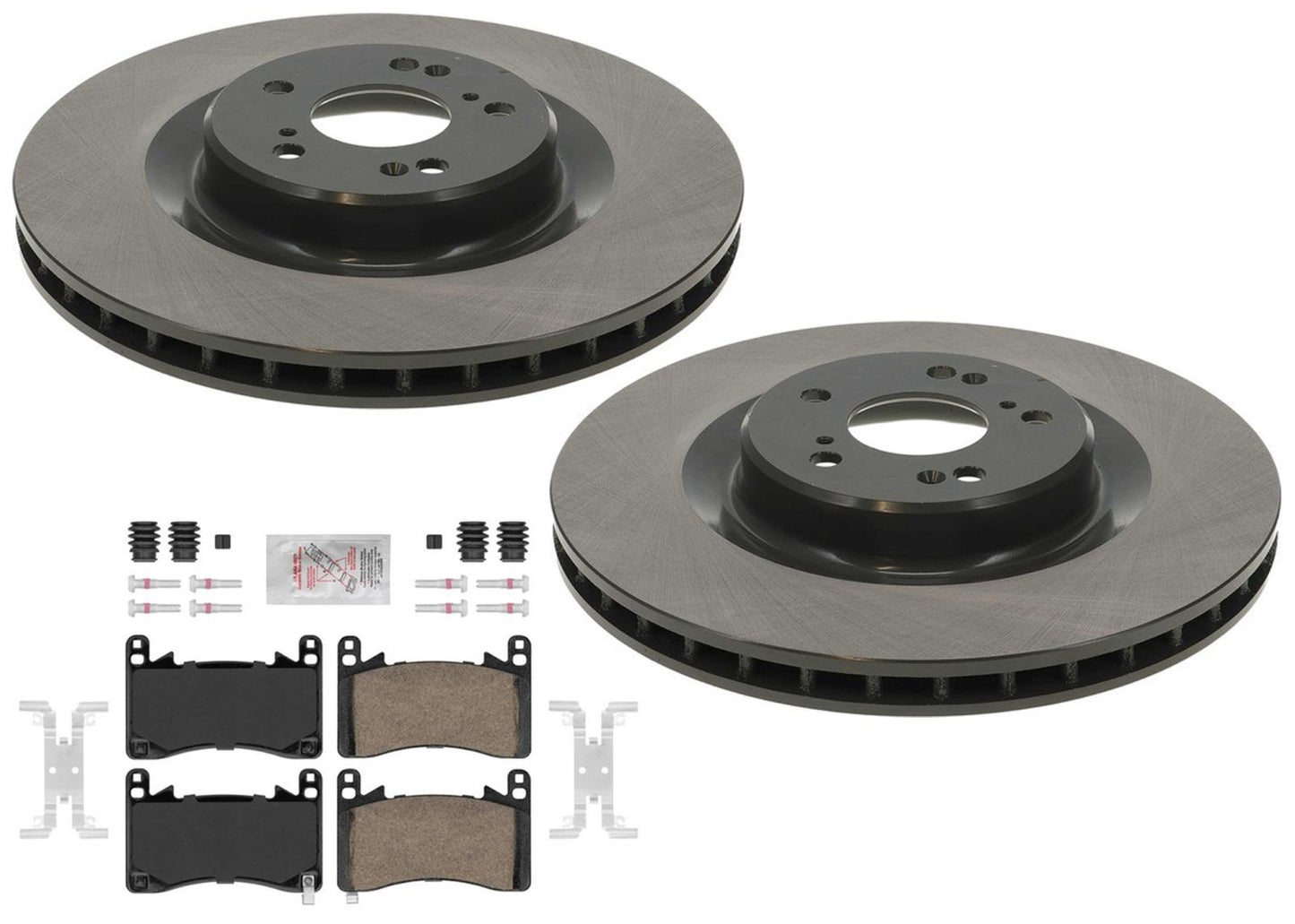 Front Coated Disc Brake Rotors Ceramic Pads for Acura MDX Type S 3.0 2022-2025