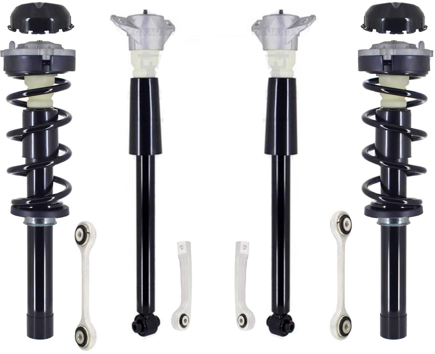 Front Struts Rear Shocks & Links For A4 Quattro 2017-2024 W/O Sport Suspension