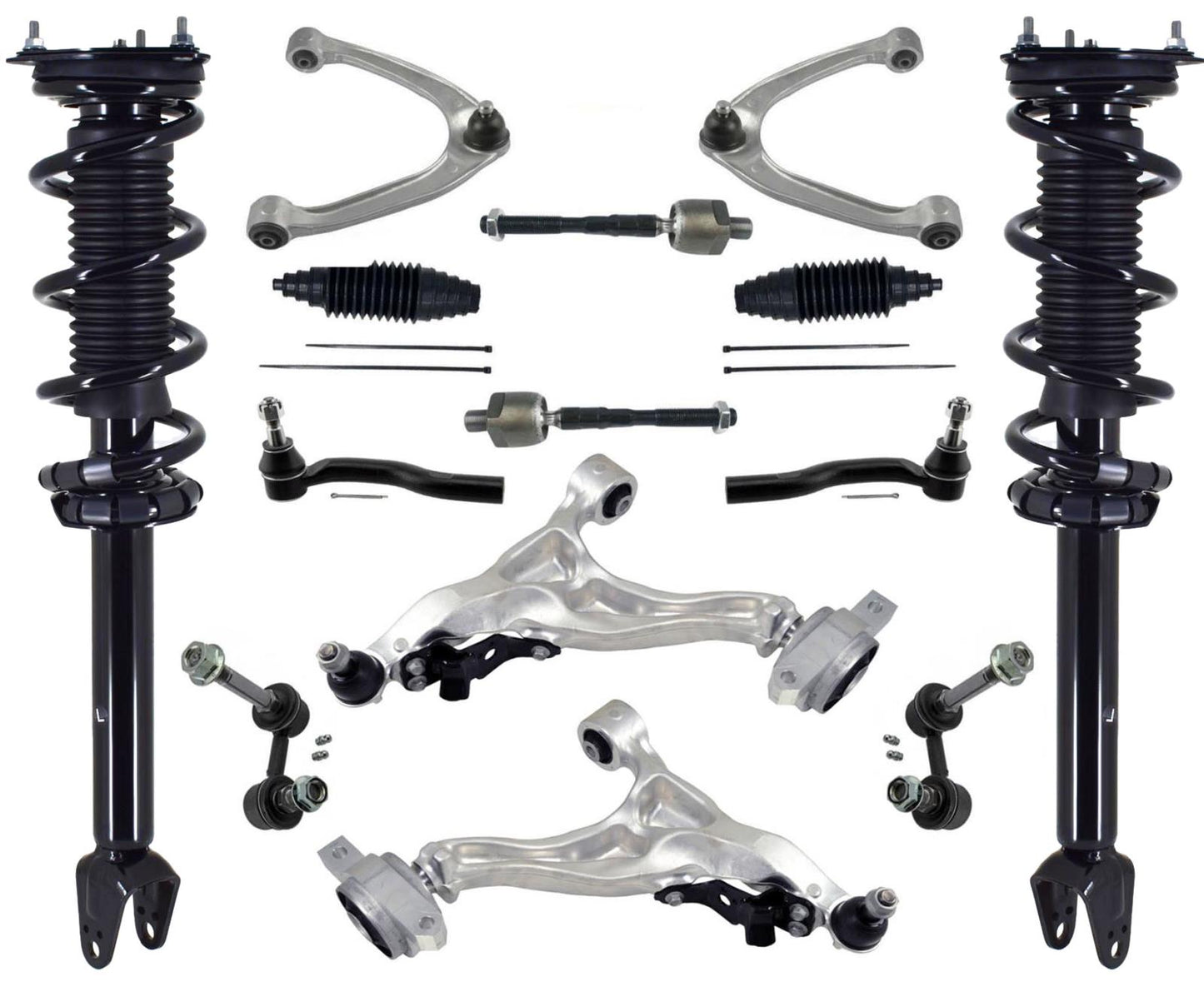 Front Struts Control Arms Tie Rods & Links For Q60 Base 2017 Rear Wheel Drive
