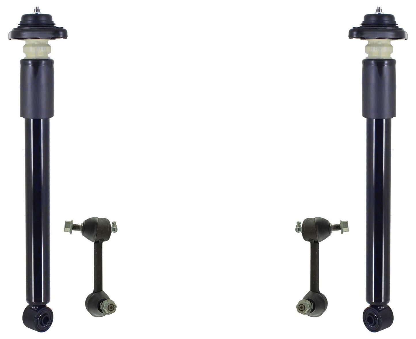 Rear Complete Shocks Absorber & Sway Bar Links For Infiniti QX50 2016 2017