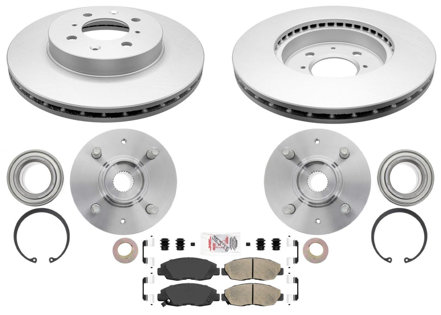 2 Front Wheel Hub and Bearing Kit For Honda Civic 2001 2002 2003 2004 2005 1.7L