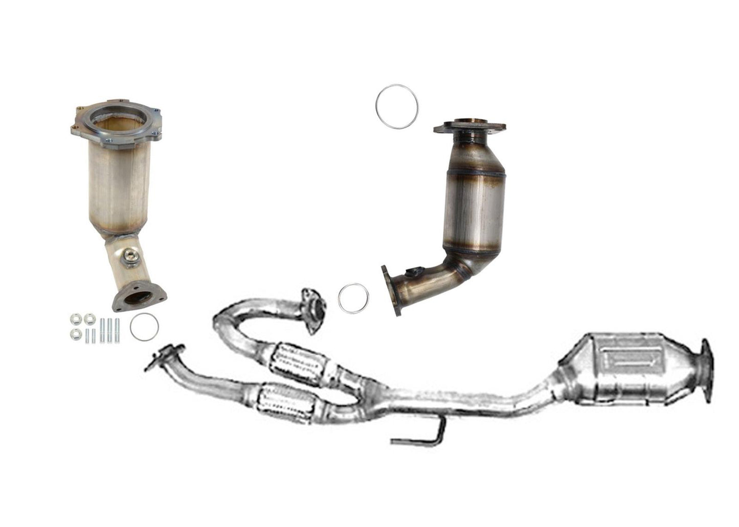 CARB Approved Catalytic Converter for Nissan Murano 03-07 Front Rear Lower 3pc