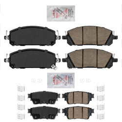 Front & Rear Ceramic Brake Pads for Front Wheel Drive Nissan Ariya 350MM 23-24