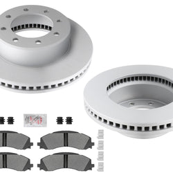 F Coated Disc Brake Rotors Fleet Galvanized Pads for Ram 2500 3500 Pick Up 19-25