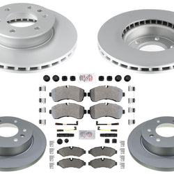Disc Brake Rotors & Pads for Sprinter 3500 19-23 Electric Parking Solid Rear