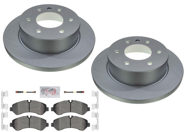 Rear Disc Brake Rotors Pads for Sprinter 3500 19-24 Manual Parking Solid Rear