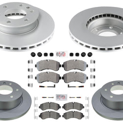 Disc Brake Rotors Pads for Sprinter 3500 19-23 Manual Parking Solid Rear