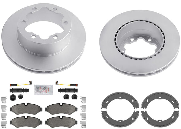 Rear Brake Rotors Pads for Mercedes Sprinter 3500XD 19-23 w Single Rear Wheel