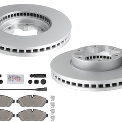 Front Coated Disc Brake Rotors Pads For Ford Transit 350HD 2020-2025