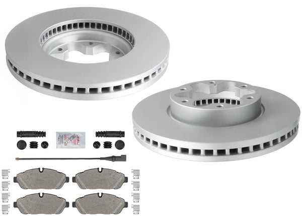 Front Coated Disc Brake Rotors Pads For Ford Transit 350HD 2020-2025