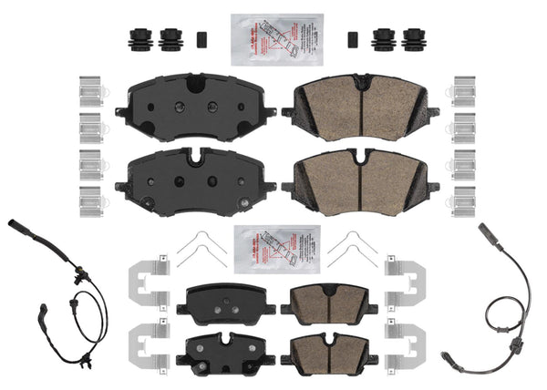 Front & Rear Ceramic Disc Brake Pads & Sensors for Buick Encore GX 2020-2025