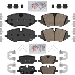 Front & Rear Ceramic Disc Brake Pads Hardware for Chevrolet Trailblazer 21-25
