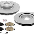 Front Coated Disc Brake Rotors Ceramic Pads for Volkswagen Taos 2022-2025 AWD