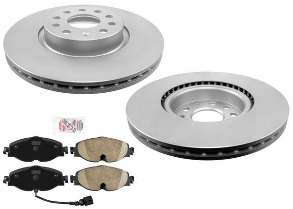 Front Coated Disc Brake Rotors Ceramic Pads for Volkswagen Taos 2022-2025 AWD