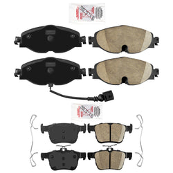 Front & Rear Ceramic Disc Brake Pads for Volkswagen Taos 2022 2023 2024 2025