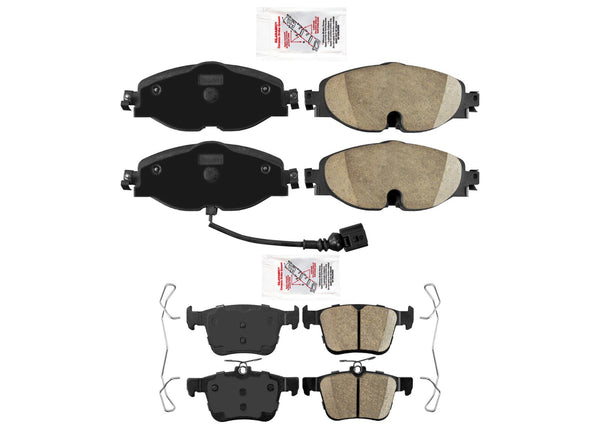 Front & Rear Ceramic Disc Brake Pads for Volkswagen Taos 2022 2023 2024 2025