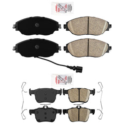 Front & Rear Ceramic Disc Brake Pads for Volkswagen GLI 2019-2025 2.0L
