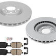Front Disc Brake Rotors Ceramic Pads for Jeep Compass 2018 2019 2020 2022 2024