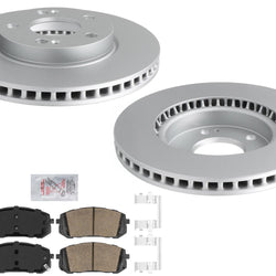 Front Disc Brake Rotors & Pads for Hyundai Elantra 2021 2022 2023 2024 2.0L