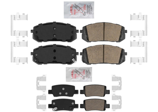 Ceramic Disc Brake Pads for Hyundai Elantra 21-24 2.0L w Electric Parking Brake