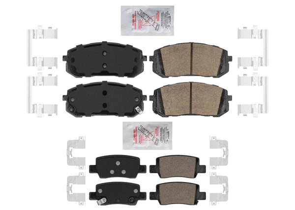 Ceramic Disc Brake Pads for Hyundai Elantra 21-24 2.0L w Manual Parking Brake