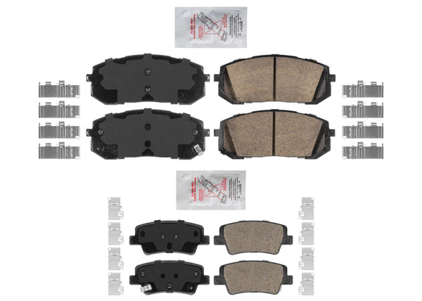 Ceramic Disc Brake Pads for Hyundai Elantra N 21-24 1.6L Manual Parking Brake