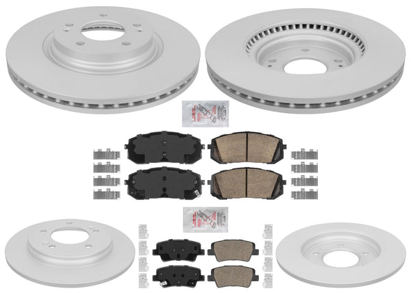 Disc Brake Rotors Pads for Hyundai Elantra N 21-24 1.6L Manual Parking Brake