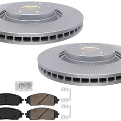 Front Coated Disc Brake Rotors & Brake Pads For Kia Carnival 2022 2023 2024 2025