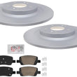 Rear Coated Disc Brake Rotors & Brake Pads For Kia Carnival 2022 2023 2024 2025