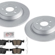 Rear Coated Brake Disc Rotors & Pad Set for Ford Maverick 2022 2023 2024 2025
