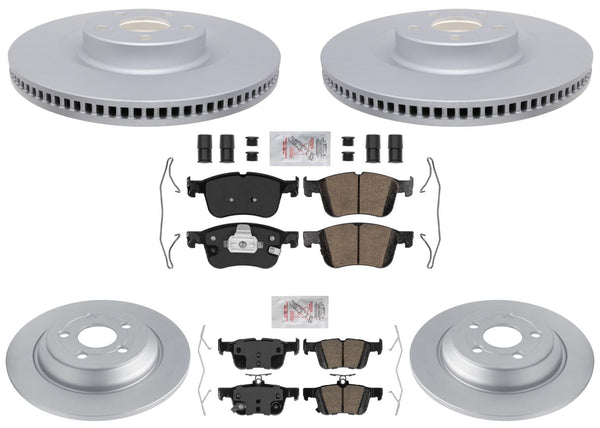 F&R Coated Brake Disc Rotors & Brake Pads for Ford Maverick 2022 2023 2024 2025