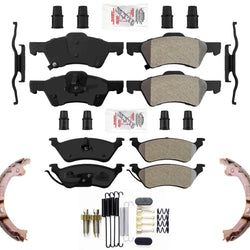 Front & Rear Disc Brake Pads & Shoes for Chrysler Town & Country 2001-2007