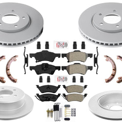 Coated Disc Brake Rotors Brake Pads Shoes for Chrysler Town & Country 2001-2007