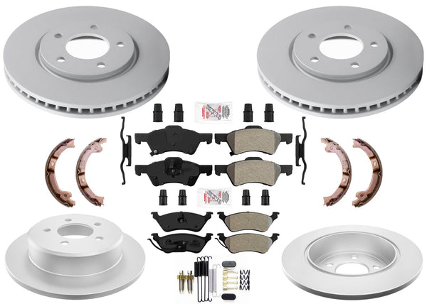 Coated Disc Brake Rotors Brake Pads Shoes for Chrysler Town & Country 2001-2007