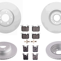 F&R Coated Disc Brake Rotors Pads For BMW 430i M Sport 340MM 2017 2018 2019 2020