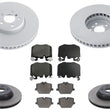 F&R Coated Disc Brake Rotors Pads For BMW 430i M Sport 348MM 2021 2022 2023 2025