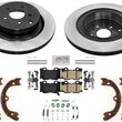 Performance Carbon Disc Brake Rotors Pads for Infiniti Q50 14-23 Sport Package