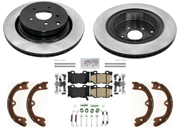 Performance Carbon Disc Brake Rotors Pads for Infiniti Q50 14-23 Sport Package