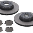 Rear Coated Disc Brake Rotors & Pads For BMW 430i M Sport 345MM 2021-2025