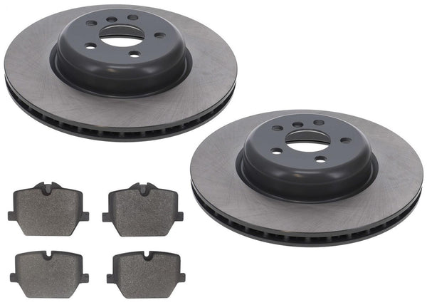 Rear Coated Disc Brake Rotors & Pads For BMW 430i M Sport 345MM 2021-2025
