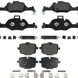 Front and Rear Disc Brake Pads for BMW X5 S Drive 40i 3.0L Gas 2019 2020 2023