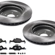 Front Disc Brake Rotors & Pads for BMW X5 S Drive 40i 3.0L Gas 2019 2020 2023