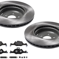 Front Disc Brake Rotors & Pads for BMW X5 S Drive 40i 3.0L Gas 2019 2020 2023
